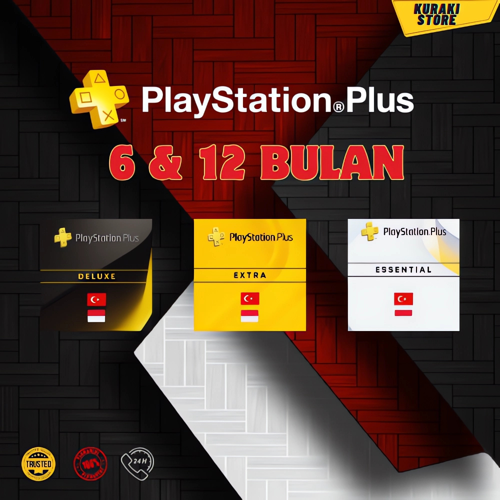 Playstation PS Plus 6/12 Bulan Essential Extra Deluxe PS4 PS5 Region Turkey turki & INDO