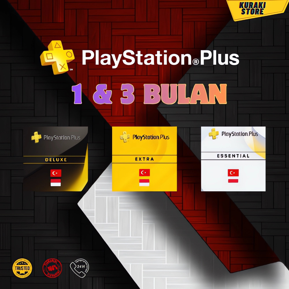 Playstation PS Plus Essential  Extra  Deluxe PS4 PS5 Region Turkey turki & INDO Digital game