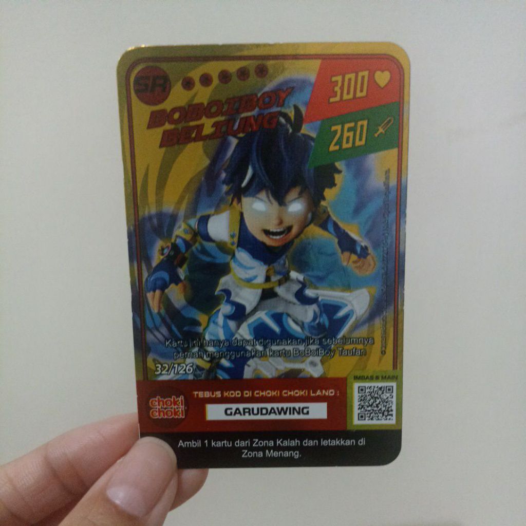 Boboboi Beliung gold SR card