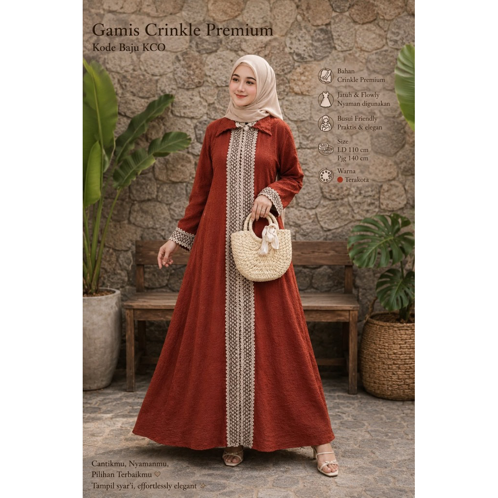READY GAMIS CRINKLE & RAYON PREMIUM KCO GTL