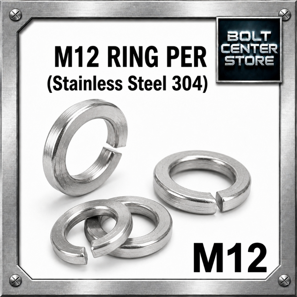 M12 Ring Per Stainless / Ring Ver M12 / Spring Washer M12 Stainless Steel SS304