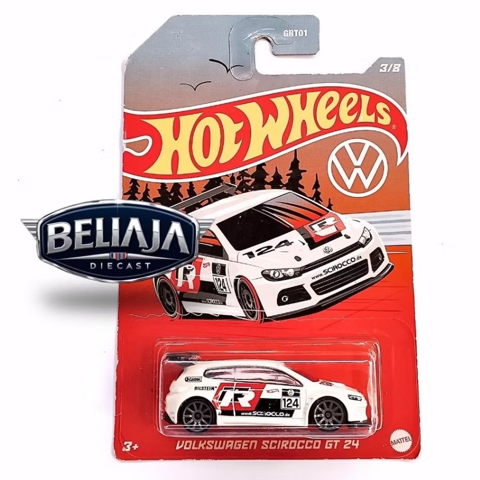HOT WHEELS VOLKSWAGEN SCIROCCO GT 24 WHITE VW SERIES