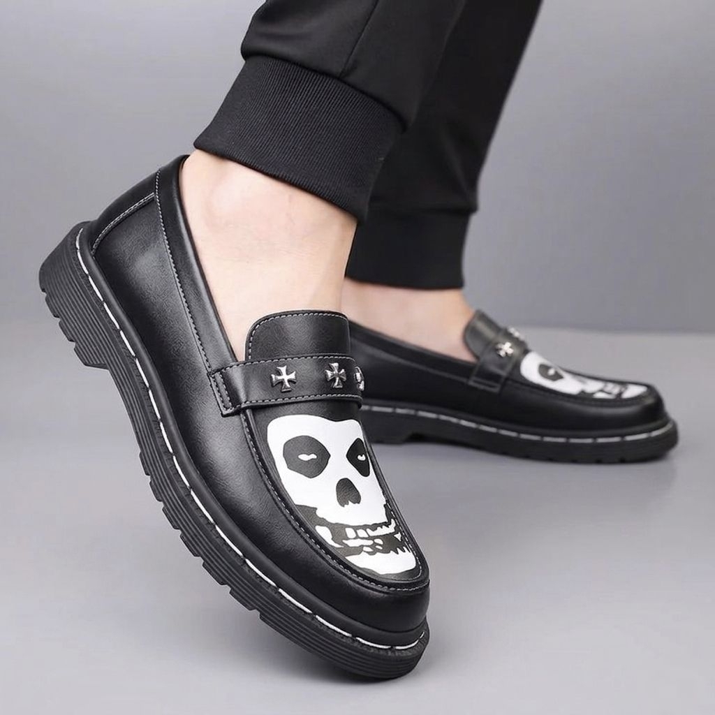 Sepatu Loafers Docmart Casual Pria Original Mr.Joe Misfits Spike