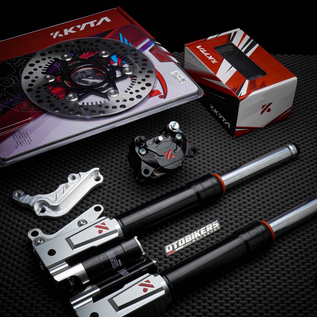 PAKET Shock KTC KYTA SFF 20 - Kaliper 2P -Disc Cakram PSM 220 mm Mio Sporty Soul smile fino Original