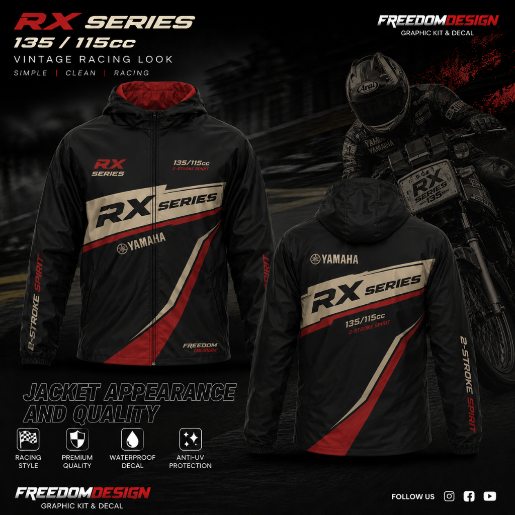 JAKET RX SERIES 135 JAKET RX KING JAKET TOURING WATERPROOF ANTI UV JAKET TEBAL