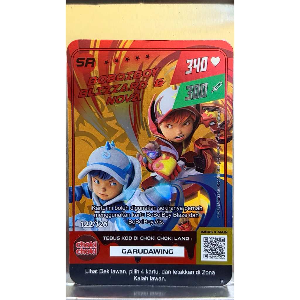 Choki Choki X Boboiboy - SR Boboiboy Blizzard & Nova