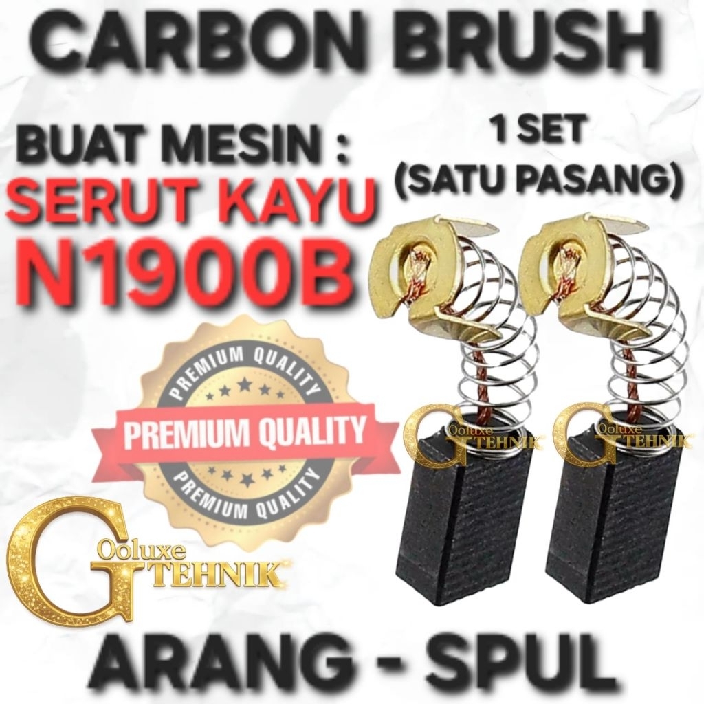 CARBON BRUSH N1900B ARANG SPUL UNTUK MESIN SERUT KAYU 82MM N1900 B N 1900B N 1900 B