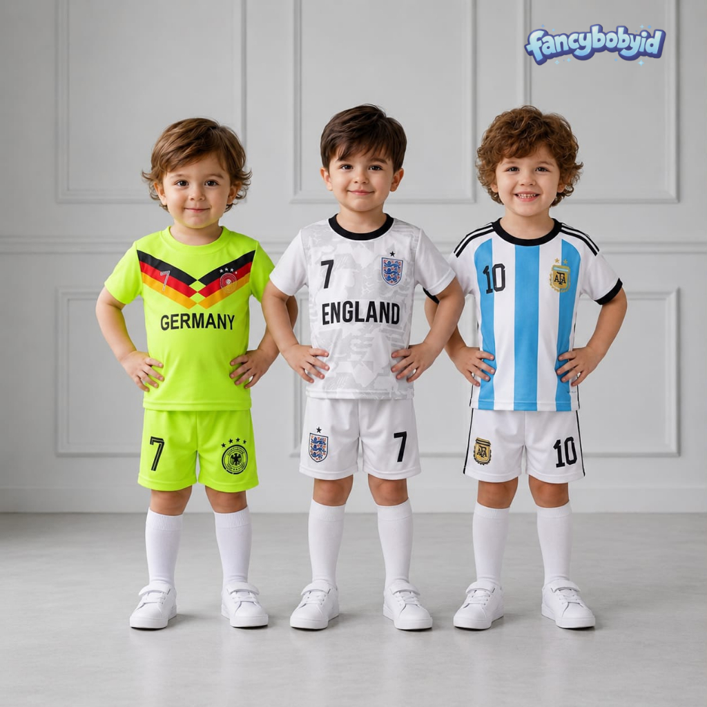 Jersey Anak Tim Nasional England Argentina Germany Kaos Celana Pendek Berkualitas
