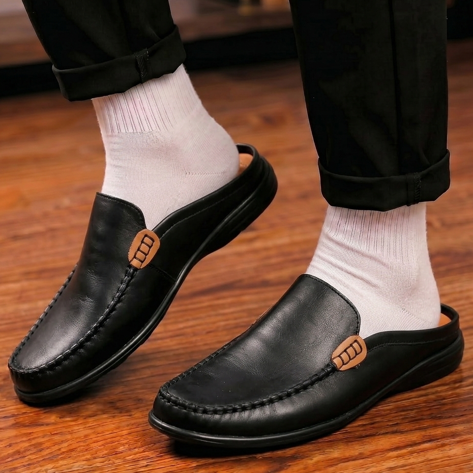 Sepatu Sandal Bustong Pria Casual Kulit Asli Original DEMOUS KAKAROT