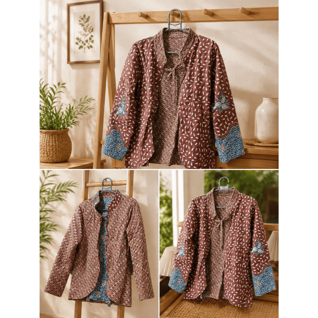Cardigan Batik Dua Motif