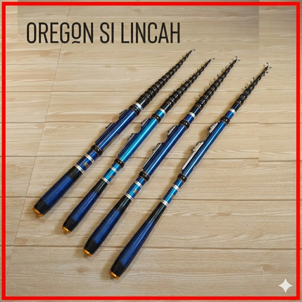 joran tegek oregon si lincah 180 210 240 270 300 360 450 tegek set kolong