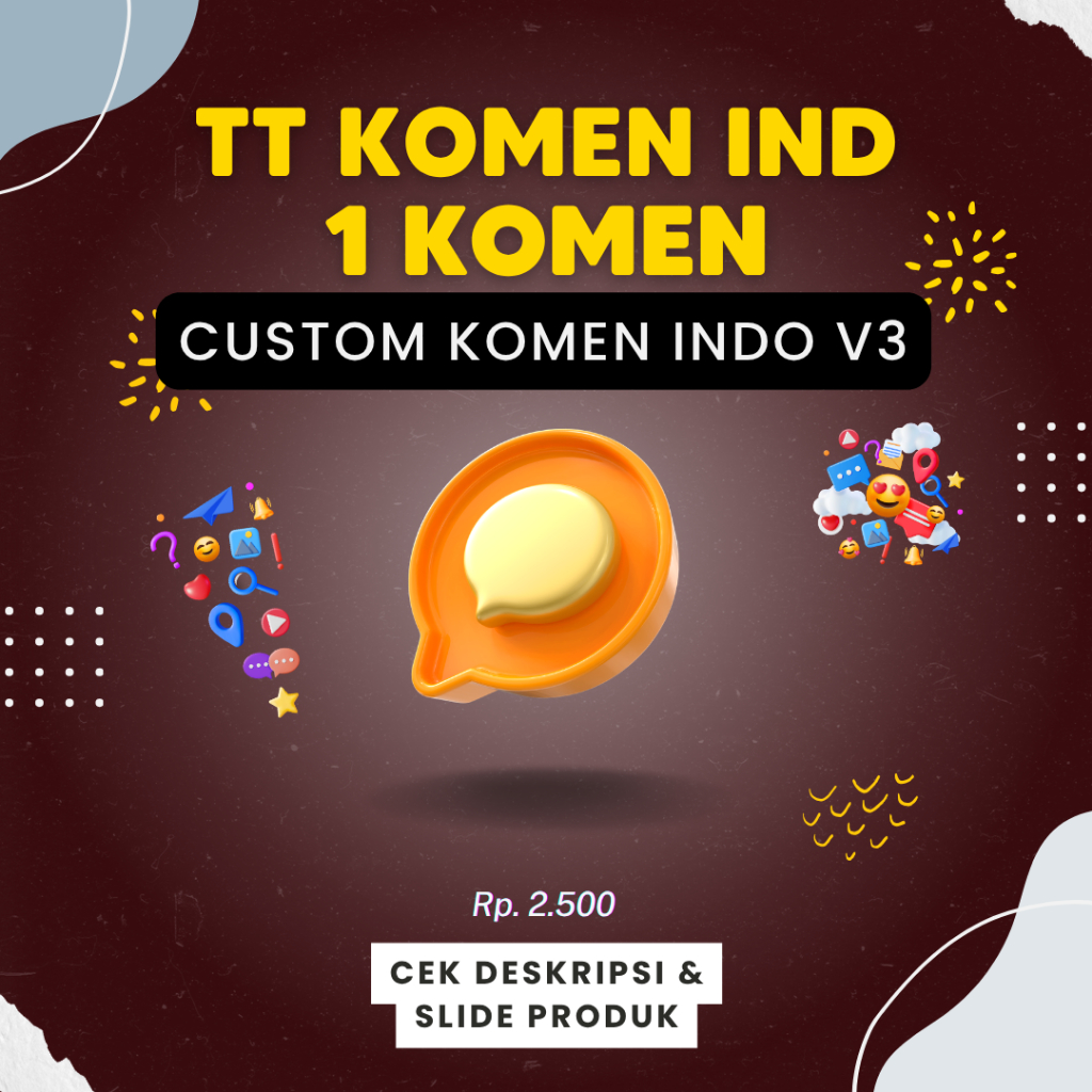 TIKTOK Komentar Komen Custom Comment