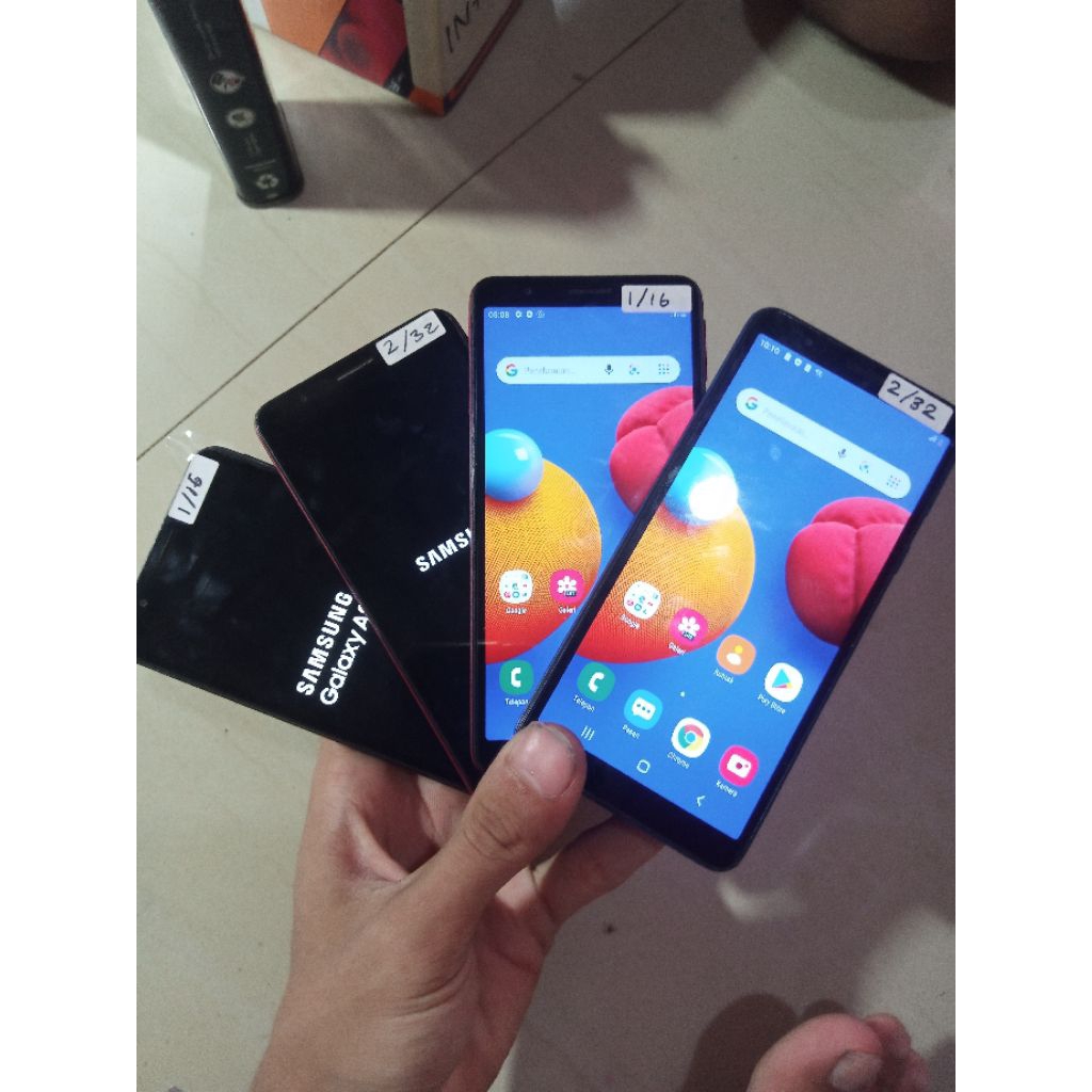 SAMSUNG A01 CORE 2/32gb SECOND LIKE NEW MULUS NO MINUS OS ANDROID 10 BISA WA ,YUTUB TINGGAL PAKAI BE