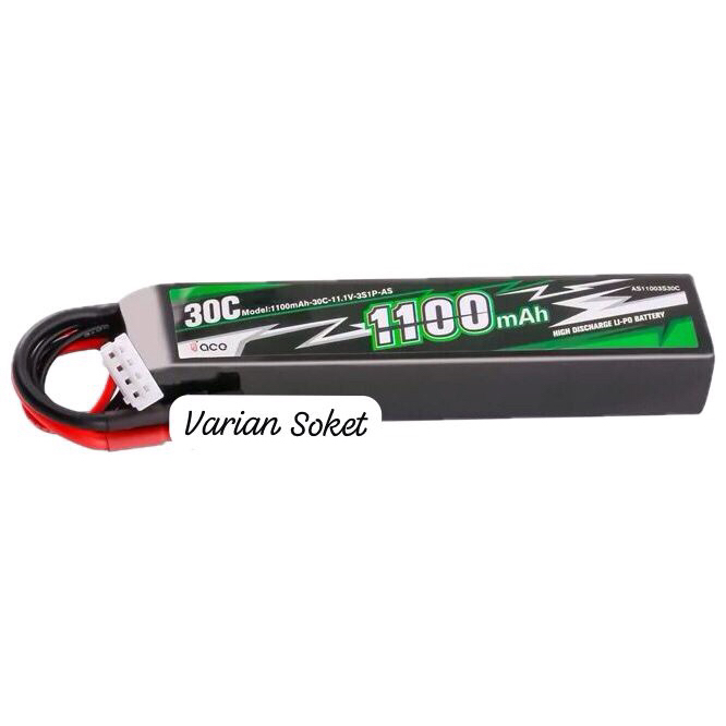 Lipo Sugus Gens ace 1100mAh 3s 11.1v 30C Lipo