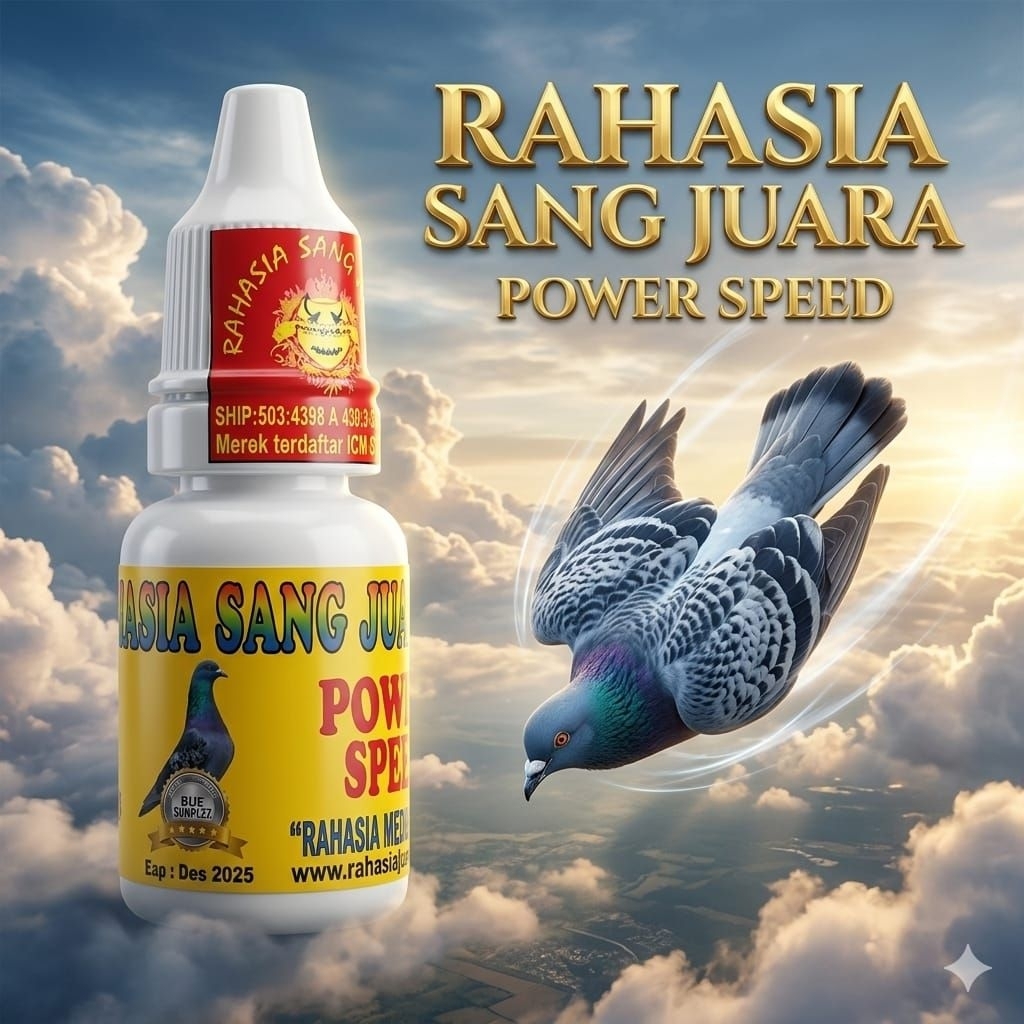 (VM1) POWER SPEED Cair 15ml Vitamin Merpati Balap Giring Kolong Kentong | Suplemen Stamina & Perform