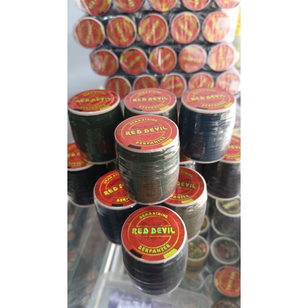 Gelasan Matot (Red Devil) Size 023 Panjang 2000 yard Texstur Halus Berasa Original By DERPANZER.