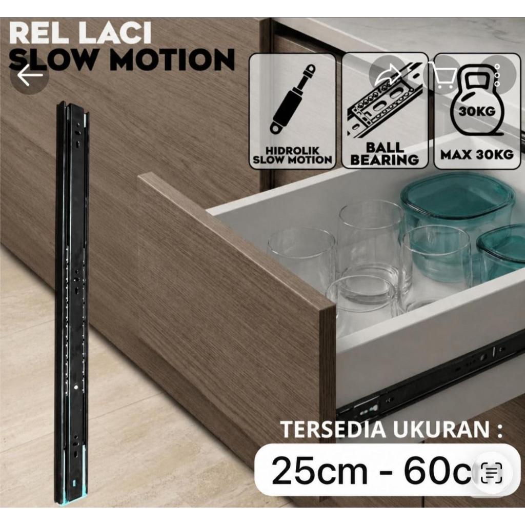 Rel Laci isi 2 Slow Motion Hidrolik / Rel Laci Soft Closing BALO