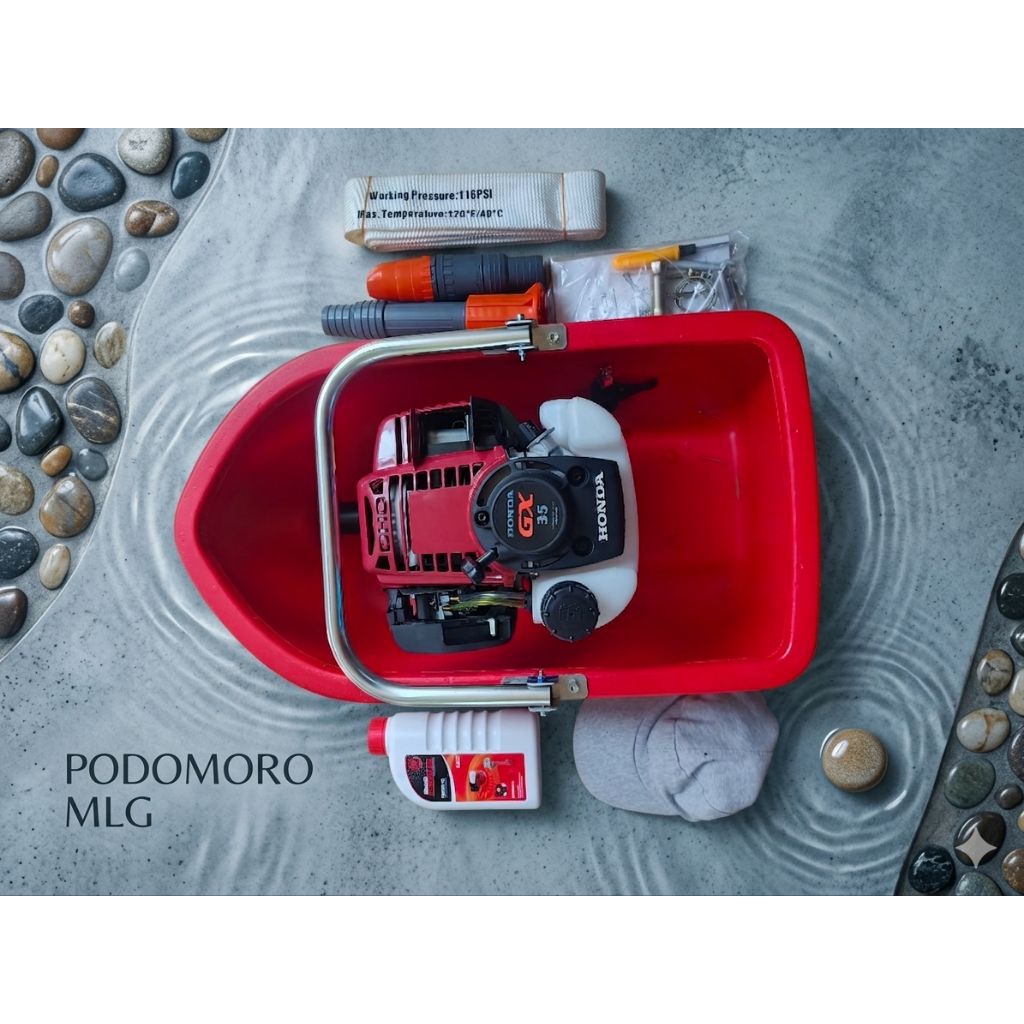 HONDA GX-35 FLOATING PUMP ALAT SIRAM BAWANG MERAH, MESIN SIRAM 4TAKK, POMPA APUNG IRIGASI WATERPUMP