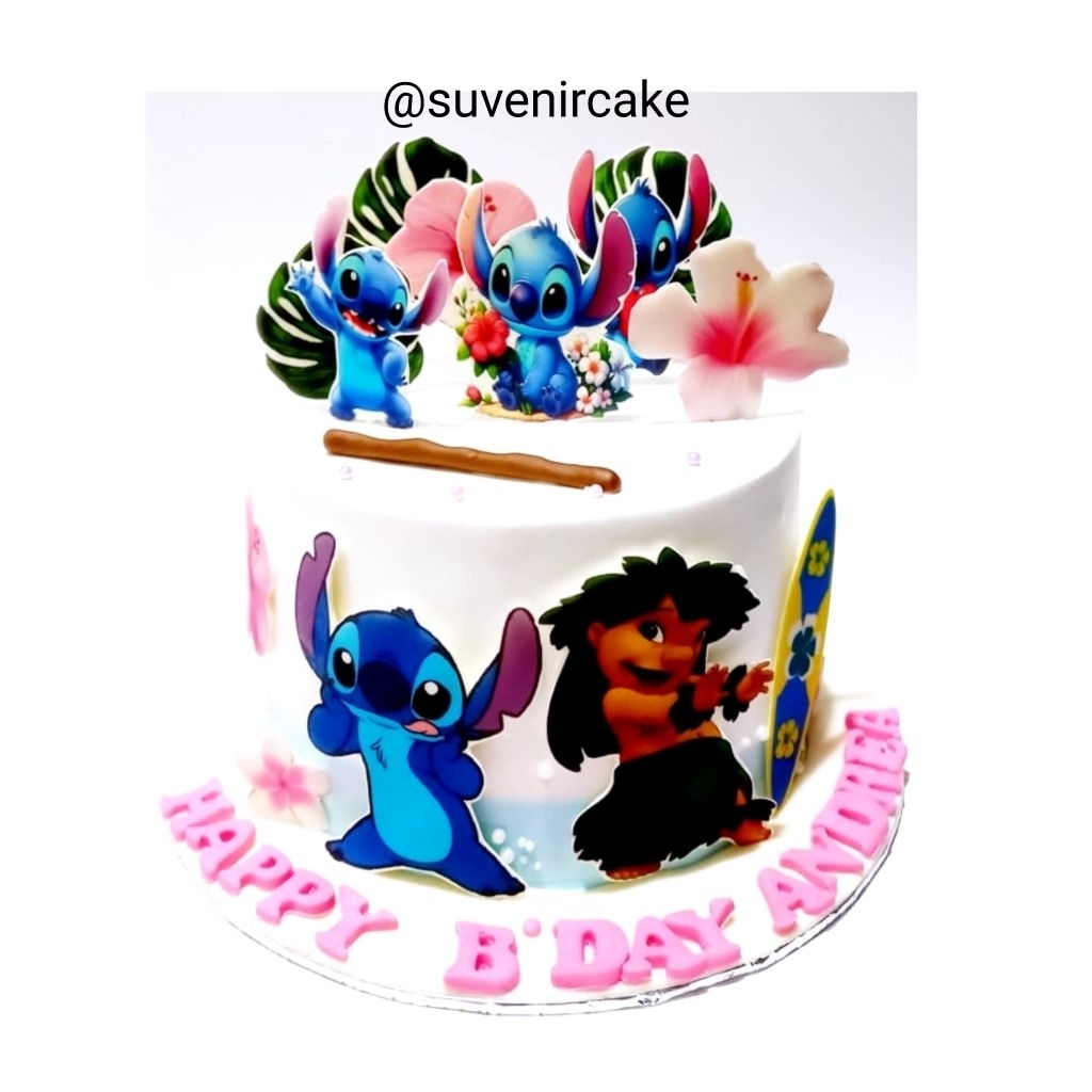 cake stitch/lilo and stitch cake/kue ulang tahun stitch and lilo/kue ultah stitch and lilo/stitch/st