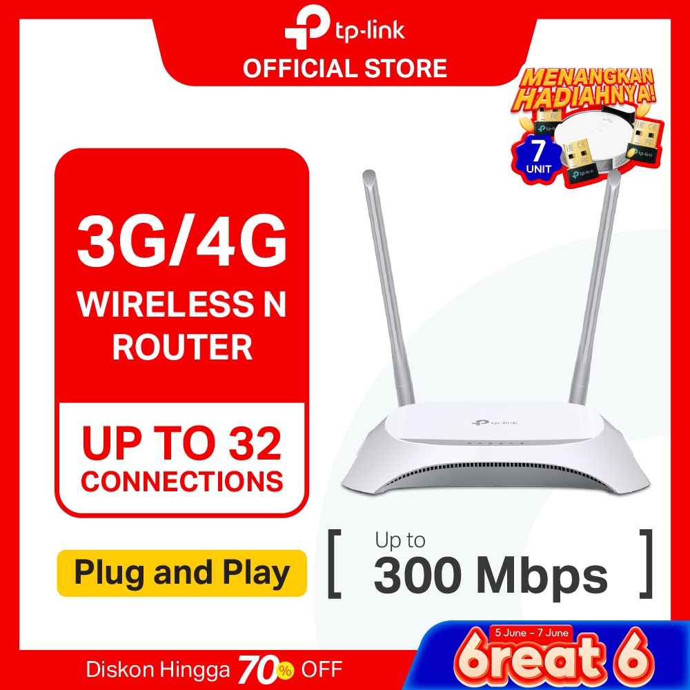 TP-Link TL-MR3420 | 3G 4G Modem | 300Mbps | Wireless N Router | LTE Router | Bandwidth Control