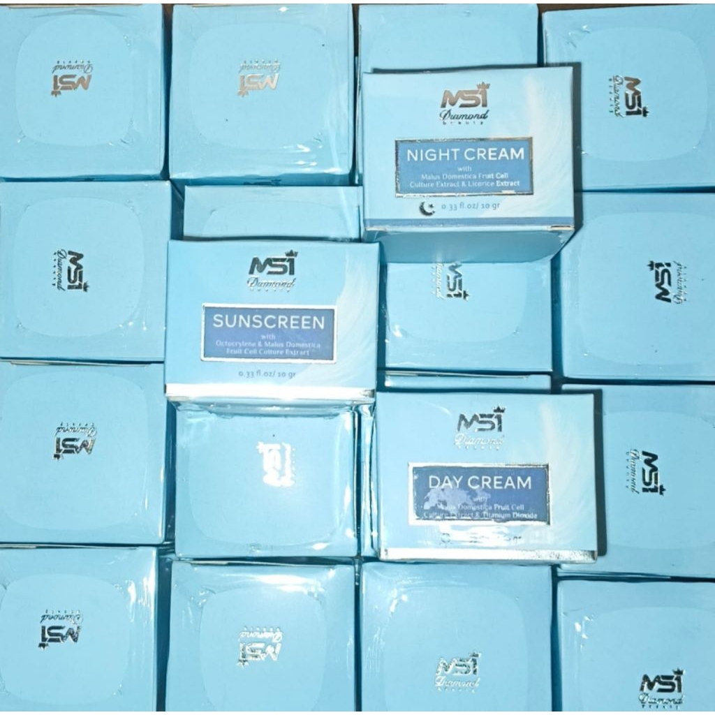 Sunscreen Day Cream Night Cream MSI Sun Screen Krim Tabir Surya Krim Malam Krim Siang MSI