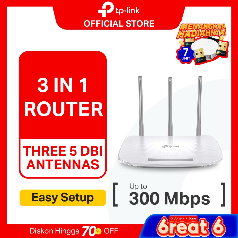 TP-Link TL-WR845N | 300Mbps WiFi Router | 4in-1 | Repeater Extender | IPTV | Access Point | WISP