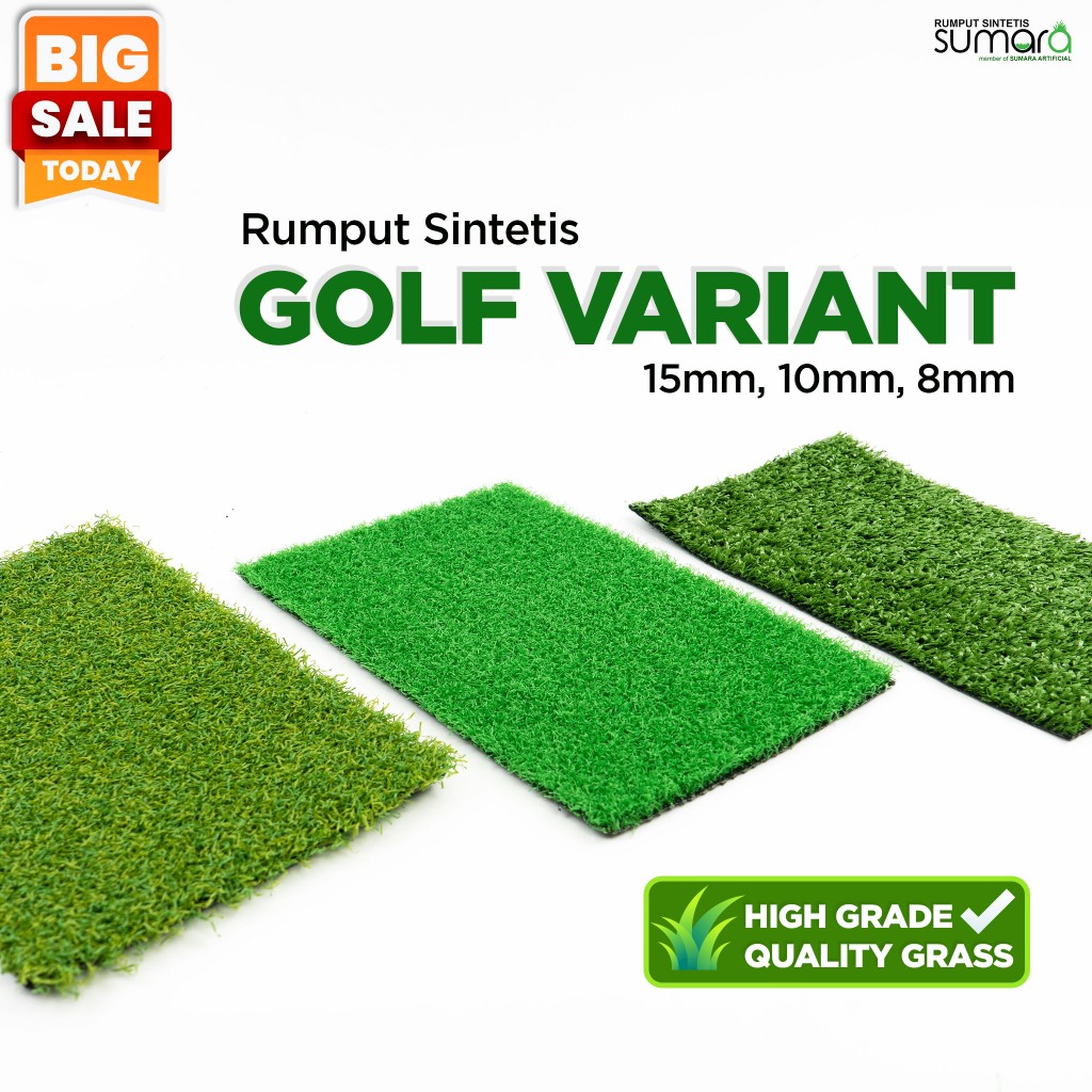 Rumput Sintetis untuk Golf dan Mini Golf Karpet Rumput Dekorasi Lapangan Outdoor per Meter