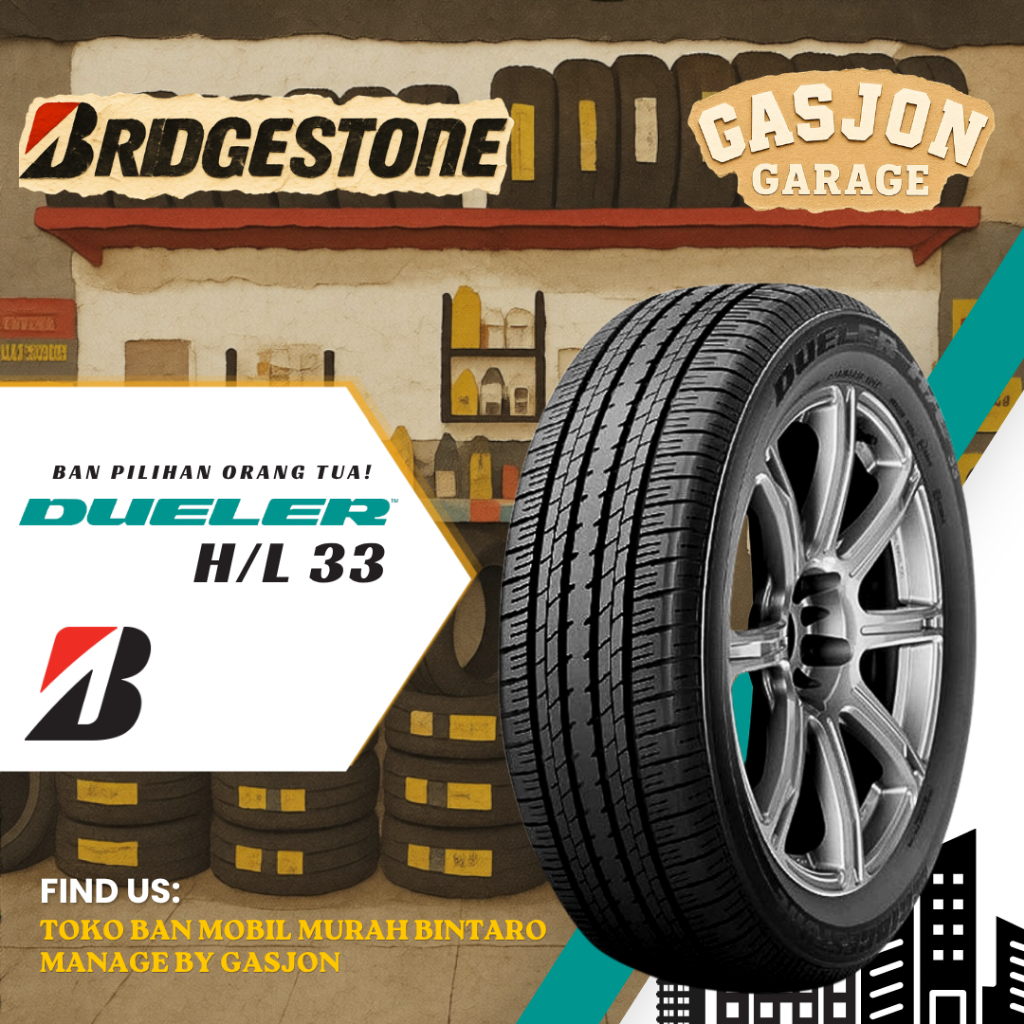 Ban mobil bridgestone dueler HL33 235/60 R18 CRV xtail santa fe 235 60 R18 bridgestone dueler HL33 2
