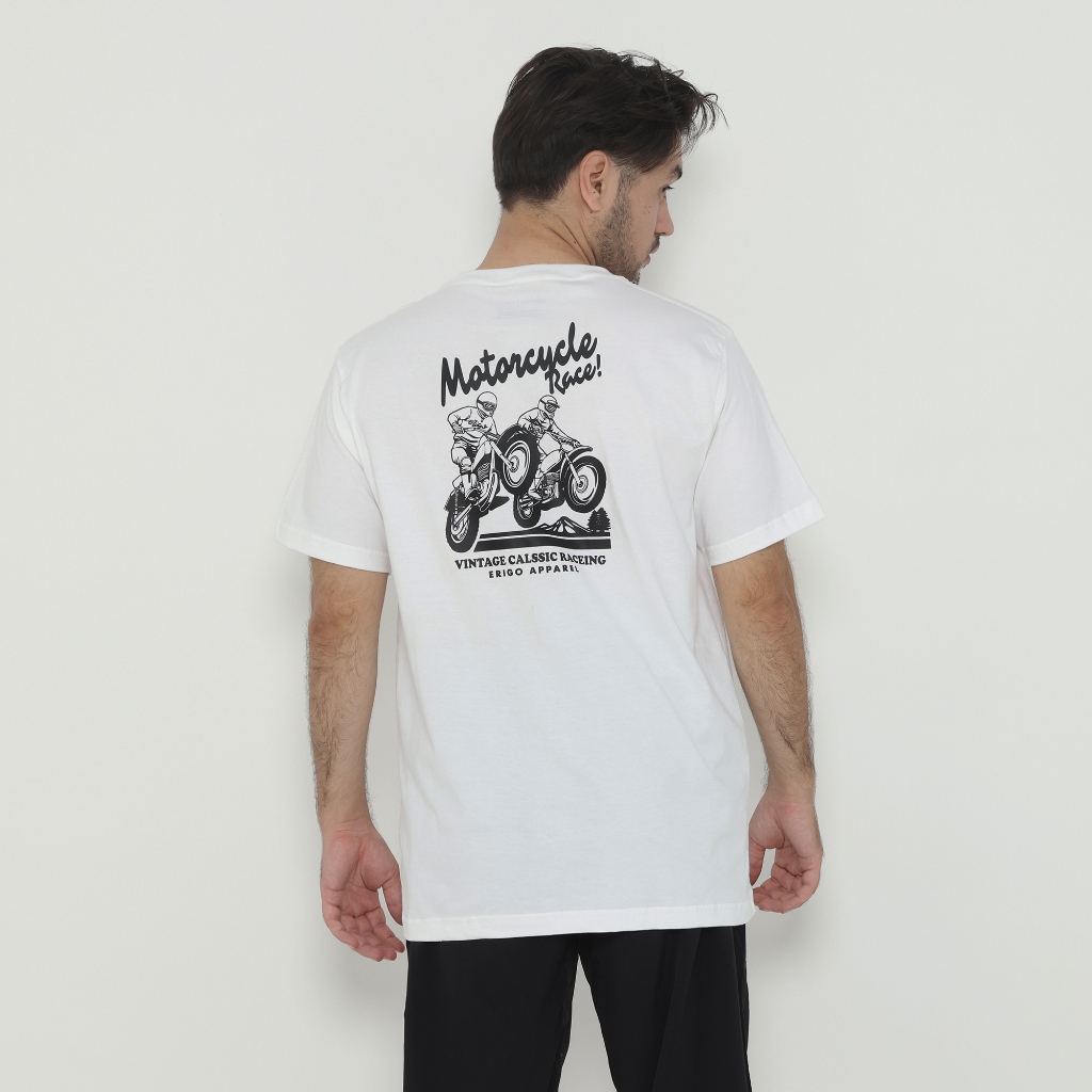Erigo T-Shirt Grag White - Kaos Unisex