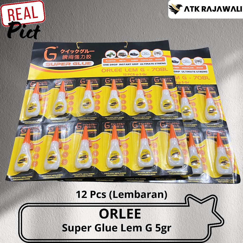 Lem Super Glue Orlee / Lem Korea / Lem G / 1 Renceng Super Glue Orlee G-708L