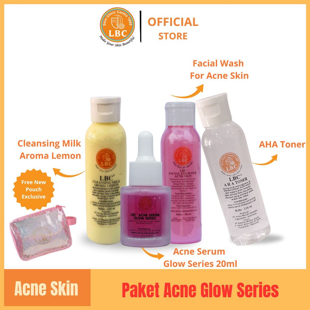 LBC-Paket Acne Glow Series/Acne Skin 20ml (FREE POUCH)