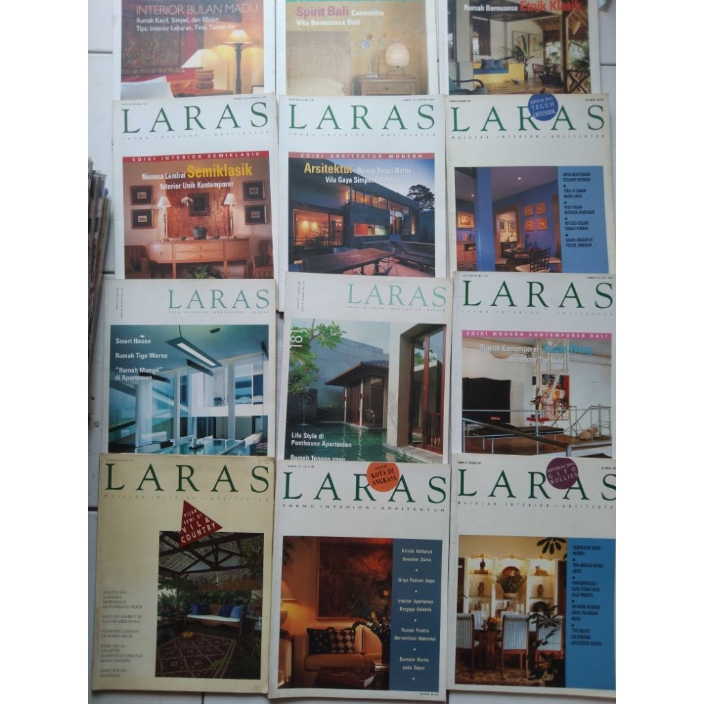 Majalah LARAS Jadul Majalah Trend Interior Arsitektuk