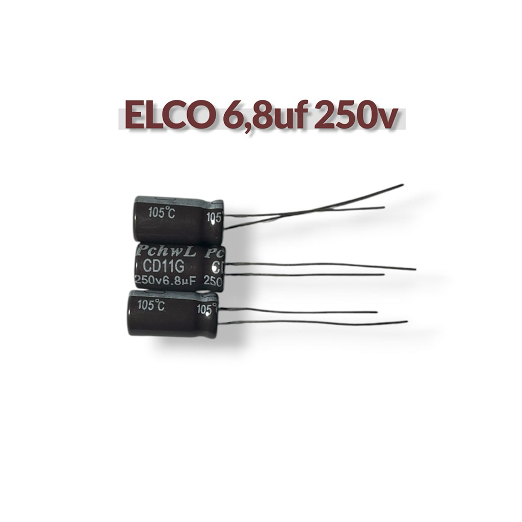 (ELCO) ELCO 6,8UF 250V murah ups