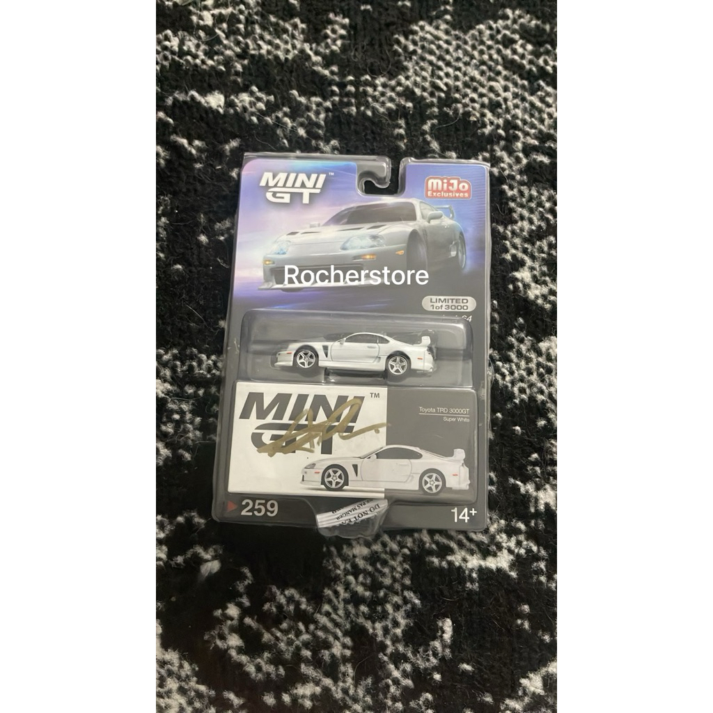 MINI GT SUPRA TRD 3000GT SIGN GLEN CHOU (OWNER MINI GT)
