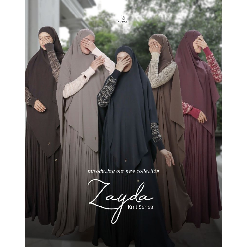 [ULYA HIJAB] GAMIS SYARI TERBARU / DRESS SET PRINTING " ZAYDA SERIES " by ULYA HIJAB