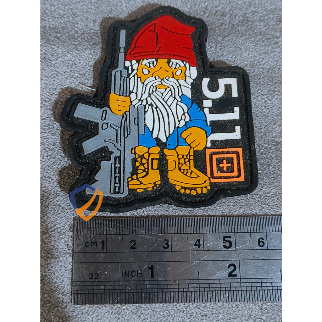 Patch 511 Dwarf - Tempelan Rubber Velcro Karet Dwarf 5.11 Karet Dwarf