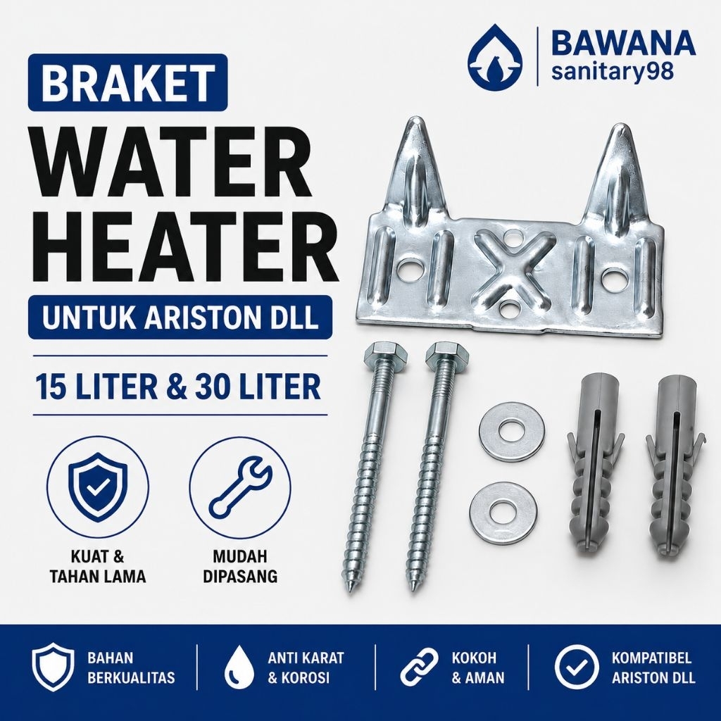 Braket Water Heater Ariston Modena 15 & 30 Liter