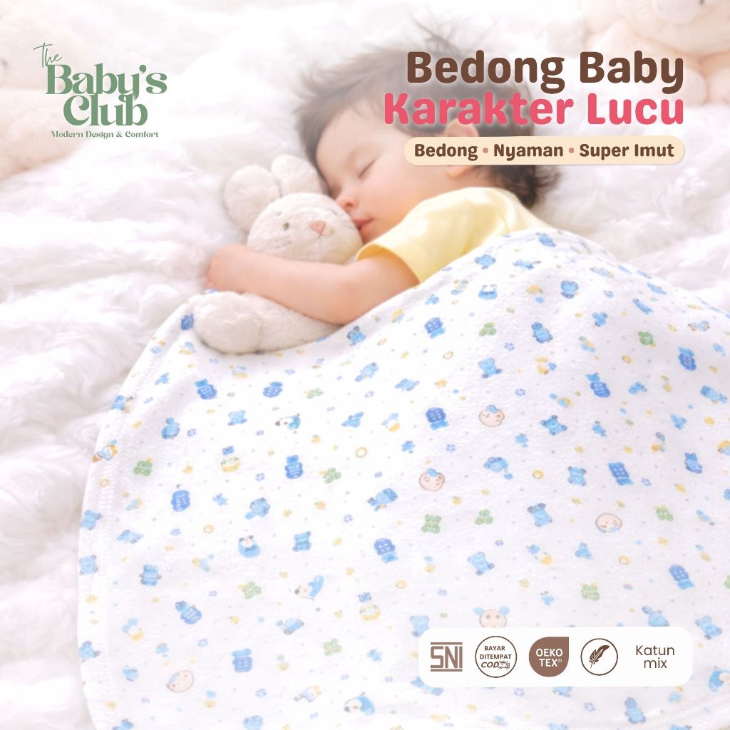Bedong Bayi Katun Mix Jumbo Motif  - Baby's Club Swaddle Baby SNI OEKOTEX