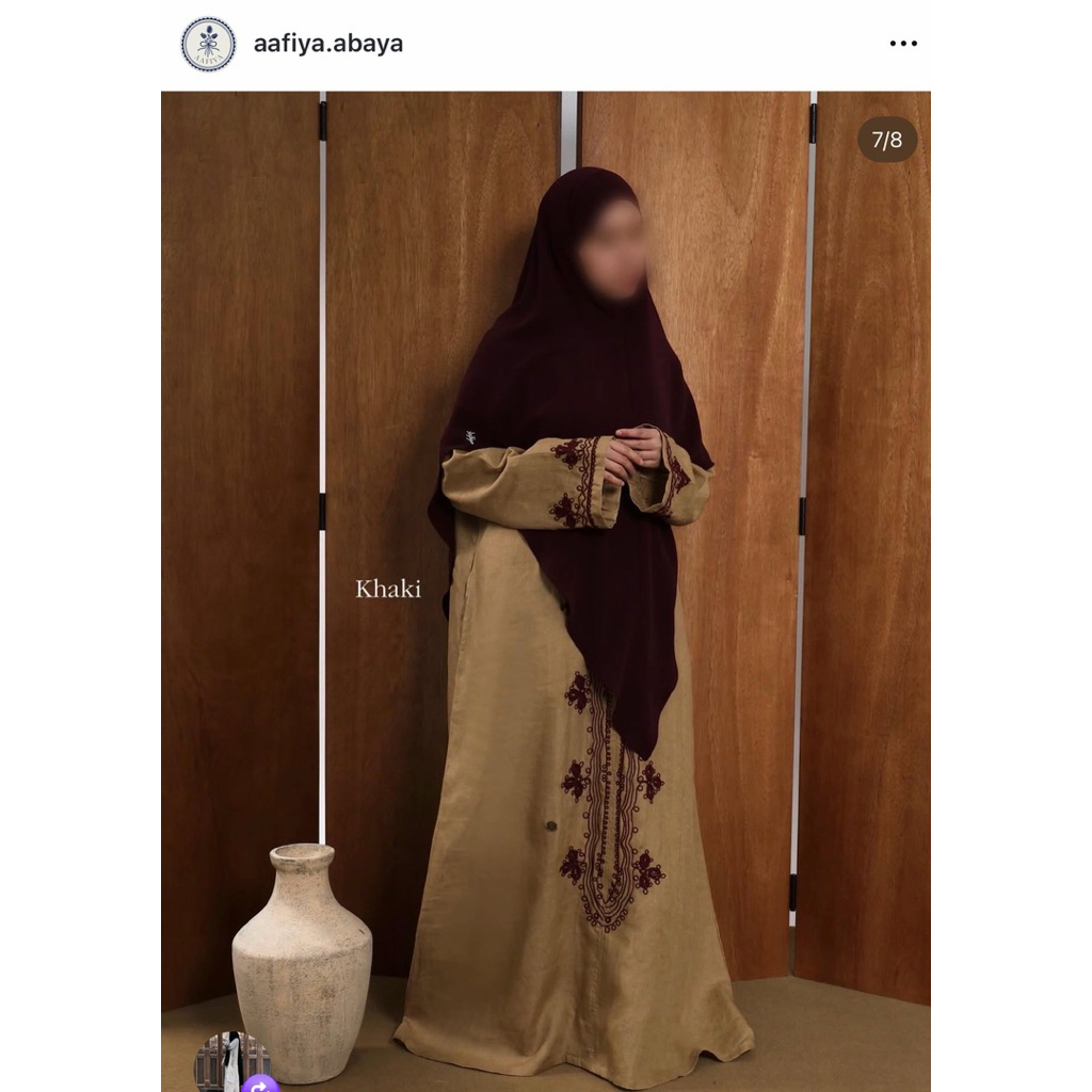 NWT Abira Abaya Khaki L by Aafiya Abaya