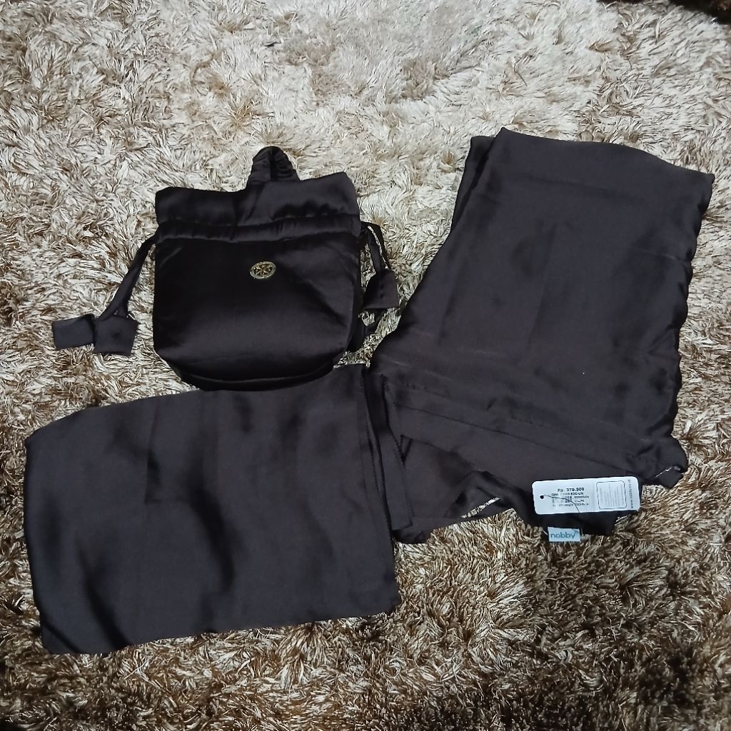 Mukena Travel Nobby Dewasa Wanita Premium - Brown
