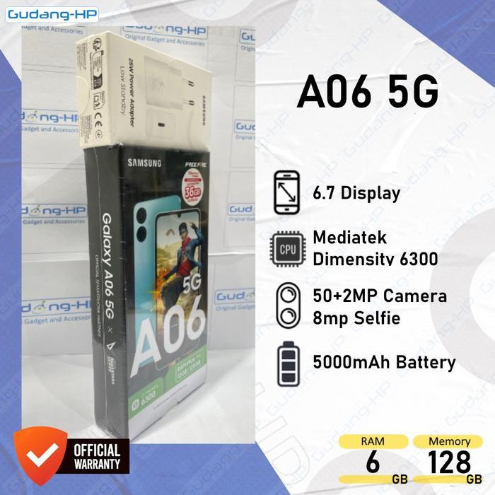 Samsung Galaxy A06 5G 6/128 GB Garansi Resmi SEIN