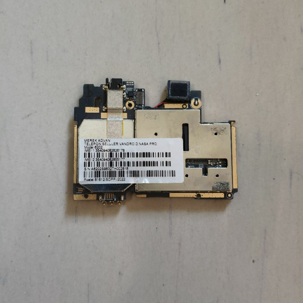 Mesin MB Motherboard Advan Vandroid Nasa Pro Ram 2/32 GB cabutan dari LCD pecah normal tested mulus 