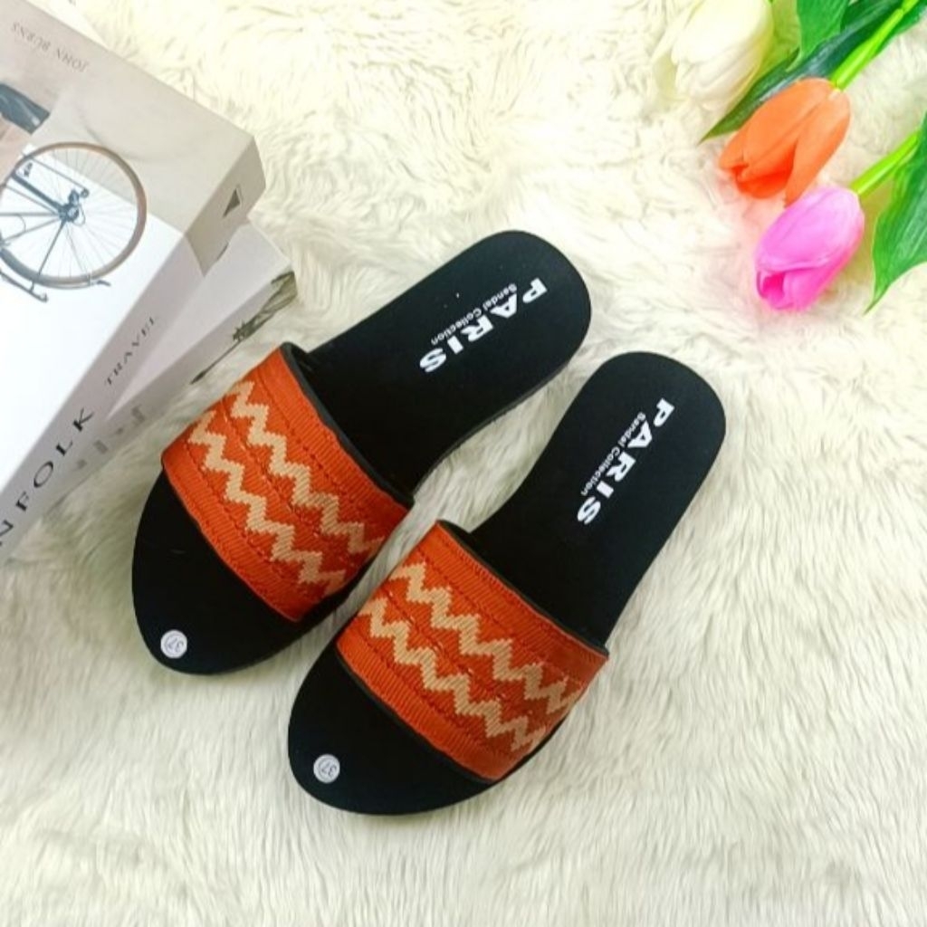 Sandal Selop Wanita Sandal Selop Turki Rajut Ringan Empuk