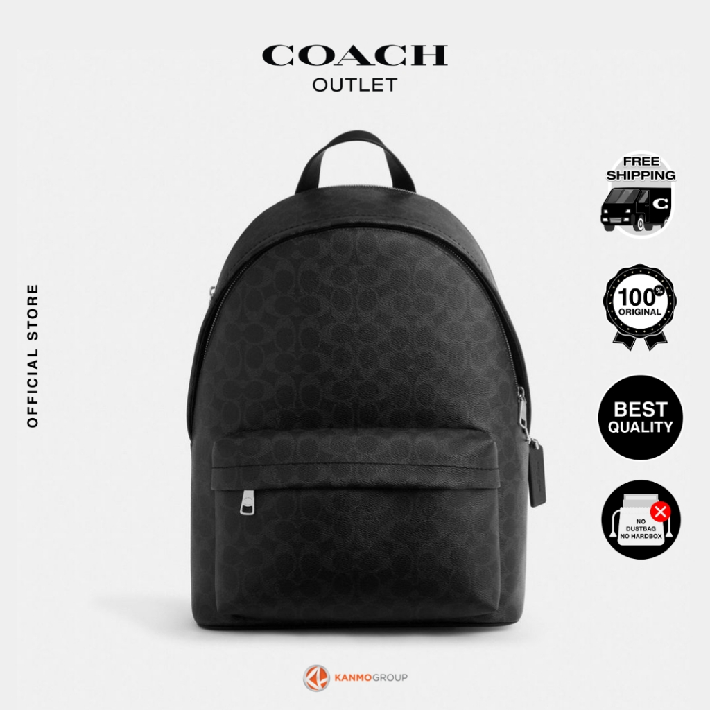 Coach Taylor Backpack In Signature Canvas - Tas Ransel Pria