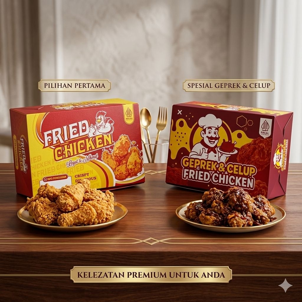 box fried chicken | kemasan fried chicken | bungkus fried chicken