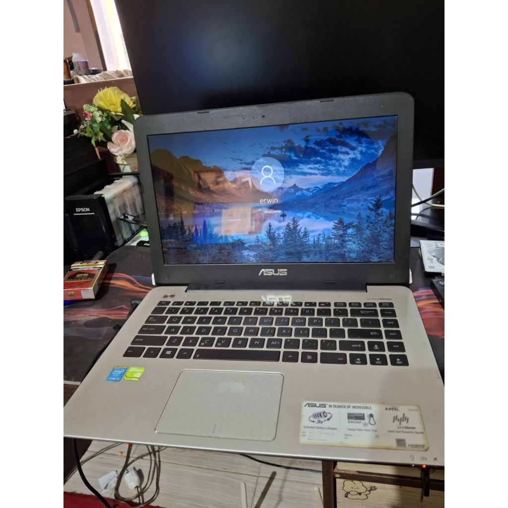 laptop notebook asus A455L i5 4210U nvidia 840m 4gb