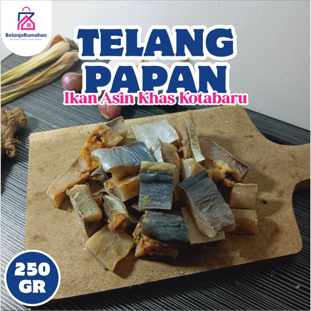 Ikan Asin Telang Papan Potong Kecil 250gr Asli Kotabaru