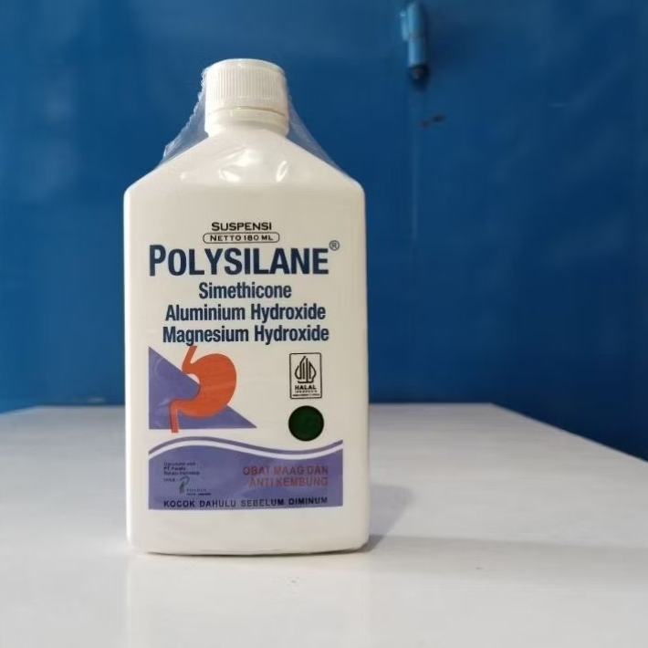 Polysilane Cair syrup obat maag 180ml- membantu mengobati sakit maag