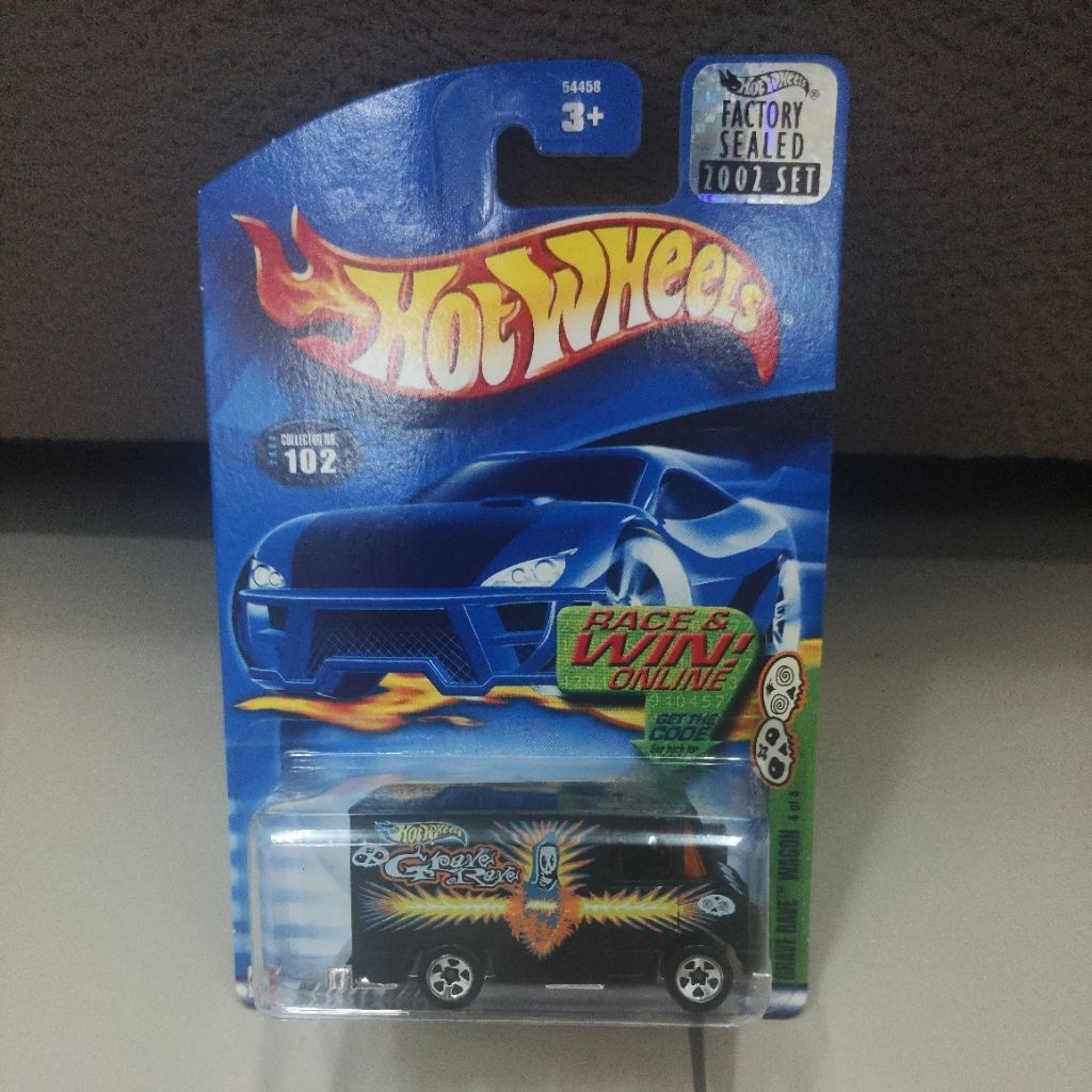 HOTWHEELS HOT WHEELS BLUE CARD FS FACTORY SEALED GRAVE RAVE WAGON VVHTF