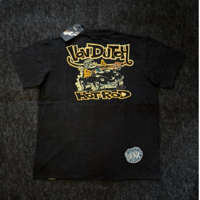 KAOS PRIA - Washing Black Vondutch